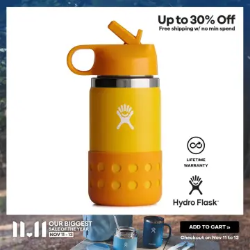 Hydro Flask 20oz Kids Wide Mouth Straw Lid & Boot Jungle