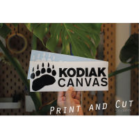 สติ๊กเกอร์ งานไดคัท ลาย KODIAK สายแค้มป์ มีหลายสี มีหลายขนาดให้เลือก สติ๊กเกอร์แต่งรถ สติ๊กเกอร์แต่งกล่องเก็บอุปกรณ์