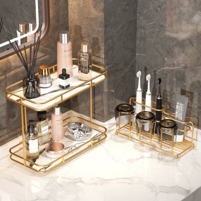 ▣♈♠ SHENGYA Bathroom Makeup Organizer for Cosmetic Large Capacity Cosmetic Storage Box Shelf Shower Rack Holder Toilet Accessories