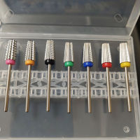 5 In 1 Tapered Safety Carbide Nail Drill Bits With Cut Drills Carbide Milling Cutter For Manicure Remove Gel Nails Accessories