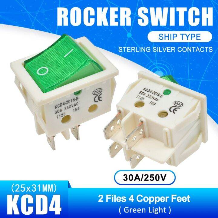 kcd4-high-current-rocker-switch-power-switch-2-position-on-off-4-pins-6-pins-electrical-equipment-with-light-switch-30a-250v-wall-stickers-decals