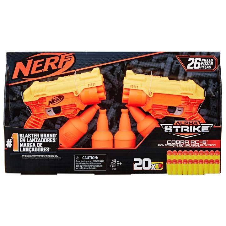 NERF Alpha Strike Cobra RC-6 Blaster and Target Set 