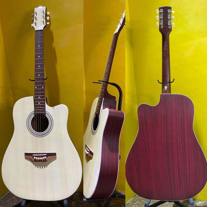 Acoustic Guitar 41 inches (Natural Cream) Lazada PH