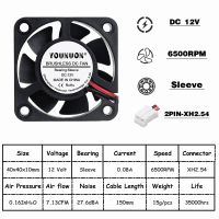 DC 24V 12V 5V 40mm x 40mm x 10mm 2-Pin Ball Bearing Computer PC Case Cooling Fan 4010