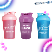 กระบอกเชค เกม-ออน GAME-ON Shaker Bottle ขนาด 400ml. BPA Free, Non Toxic Plastic (ไม่มีสารพิษ ปลอดภัยในการใส่เครื่องดื่ม) พร้อมลูกตุ้มแสตนเลส