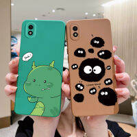 Case สำหรับ Samsung Galaxy A01 Core ปลอก SM-A013F A013G สแควร์ซิลิโคนเหลวน่ารักไดโนเสาร์ปกหลัง5.3