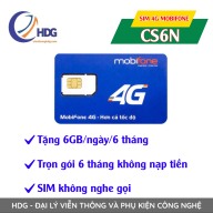 Sim 4G Mobifone CS6N 6G Ngày - Trọn gói 6 tháng Không Cần Nạp Tiền thumbnail