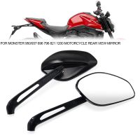 กระจกมองหลังรถมอเตอร์ไซค์ T013สำหรับ DUCATI 659มอนสเตอร์695 796 821 950 937 1100 1200 S R อุปกรณ์เลนส์แก้วขวา