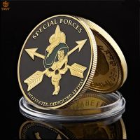 【YD】 US Souvenir Coin Forces Berets Liberty Gold Coins Collection