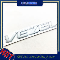 มีตัวอักษรตราสัญลักษณ์รถรถยนต์ XSD 1 X ABS โครเมียม VEZEL เปลี่ยนสติกเกอร์รูปลอกสำหรับฮอนด้า VEZEL