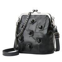 HOT★Mini Chain Sheepskin Rivet Crossbodyกระเป๋ากระเป๋าถือคลัทช์ไหล่กระเป๋า