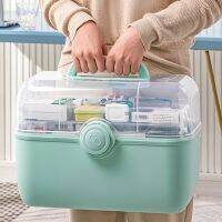 【CW】 Large Capacity Aid Pill Emergency Medicine Storage Organizer With Handle