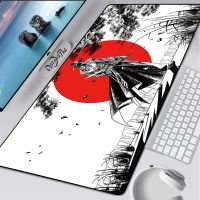 ◕ Mult-sizes Samurai Mouse Pad Japanese Art Gaming XL New Computer Home Mousepad XXL Deskmat Natural Rubber Office Anti Slip Pad