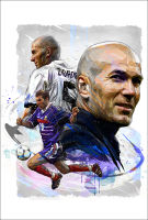 โปสเตอร์ Zinedine Zidane ซีดาน Poster โปสเตอร์ฟุตบอล โปสเตอร์ขนาดใหญ่ ตกแต่งผนัง ของแต่งบ้าน ของแต่งห้อง โปสเตอร์ติดผนัง โปสเตอร์ติดห้อง 77poster