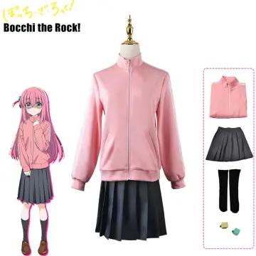 Anime BOCCHI THE ROCK! Hitori Gotoh Hoodie Jacket Trousers Cosplay Thick  Costume