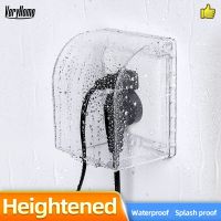 Type 86 Heightened Waterproof Splash Box Bathroom Accessories Electrical Wall Socket Switch Protection Cover Transparent