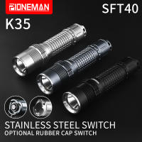 Pioneman ไฟฉาย K55ใหม่ Type-C ชาร์จโดยตรงกดด้านข้างหรี่ขั้นตอน SST40/SFT40/XHP70.3HI