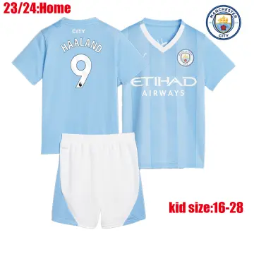 : Manchester City FC Kids 2023/24 Home Soccer Jersey - Team Light  Blue - Size: XXS : Sports & Outdoors