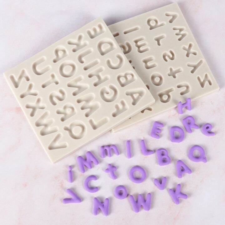 ZHUNIEDU Silicone Casting Resin Uppercase Alphabet for Chocolate