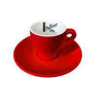 ถ้วยช็อตกาแฟ Vittoria Espresso Red Cup (ถ้วยช็อตกาแฟ+จานรอง 1 ชุด)