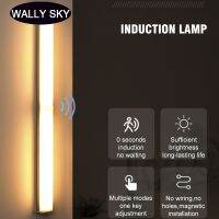 ▼✠✕ Intelligent Body Sensor Led Lights Magnetic Self-Adhesive Wireless Night Light Long Rechargeable Cabinet Entryway Light Bar