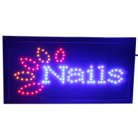 CHENXI Led Nails Spa Polish Beauty Shop Board Open Neon Signs Animated Nails Beauty Store Business Led Advertising Lights.