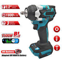 18โวลต์ brushless 1500วัตต์1800N.M แรงบิด12 "ประแจผลกระทบเหมาะสำหรับ Makita 18โวลต์แบตเตอรี่