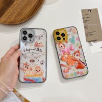 ดิสนีย์ตัวการ์ตูนชิพและเดลกันกระแทกเต็มตัวลายการ์ตูนเคสโทรศัพท์มือถือสวยสำหรับ iPhone 15 Pro Max Plus เคสโทรศัพท์นิ่มสำหรับ iPhone 14 Pro Max เคสกันกระแทกเคสสำหรับ Apple 13 12 11เคสห่อหุ้ม