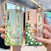 [ข้อเสนอพิเศษ] Romwe  เคสใส่สายรัดข้อมือสำหรับ Huawei Nova 7 5G ภาพวาดสีน้ำมันสดขนาดเล็กบางซิลิโคนไฟฟ้าฝาครอบโทรศัพท์