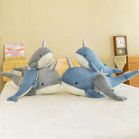 Whale Pillow Cute Big Doll Plush Toy Ocean Doll Girl Bed Sleeping Leg Doll