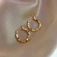 【YP】 Round Hoop Earrings Statement Metal Earring 2023 Trend Jewelry Couple brinco