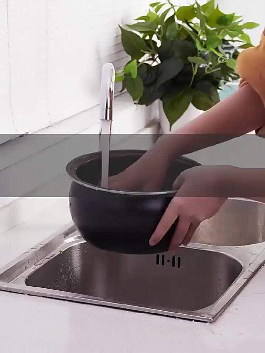 Rice Sieve Plastic Colander Food Grade Kitchen Drain Basket with