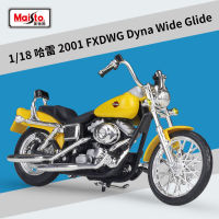 Maisto 1:18 Harley 2001 FXDWG Dyna Wide Glide Simulation Alloy Motorcycle Model