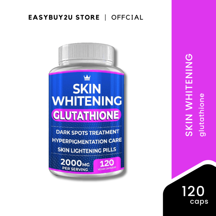 Glutathione Whitening Pills - 120 Capsules 2000mg Glutathione ...