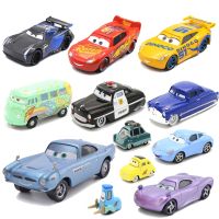 【CC】 All Styles 1:55 Pixar Cars 2 3 Diecast Metal Vehicles Lightning DocHudson Finn McMissile Car Boy