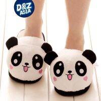 Autumn Winter Cartoon Panda Slippers Funny Plush Homewear