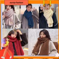 SURRIP FASHION หนาขึ้น อุ่นคอความร้อน ผ้ากันเปื้อนสำหรับเด็ก แฟชั่นสำหรับผู้หญิง ผ้าพันคอถักนิตติ้ง ปกคออบอุ่นคู่ กันลม ผ้าพันคอเล่นสกีมอเตอร์ไซค์ ชายหญิง