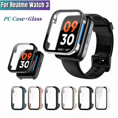 Protective Case for Realme Watch 3 2 Pro Screen Protector Tempered Glass PC Bumper Cover Smartwatch Protective Shell Ultra-thin Cases Cases