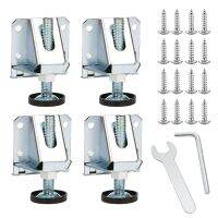 ☸❏✤ 4PCS Carbon Steel Adjustable Foot Legs Levelers Heavy Duty Leveling Feet Lges Bunnings For Furniture Cabinets