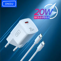 INIU USB C Charger 20W PD Quick Charge 3.0 Fast Charging Type C EU Adapter For 13 12 11 Pro Max 8 7 Xiaomi Samsung