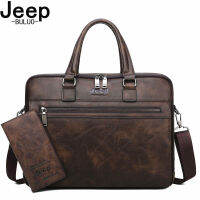 JEEP BULUO nd High Quality Men Business Briefcase Bags For 14 inch laptop A4 File 2019 New Style Shoulder Travel Bag For Man