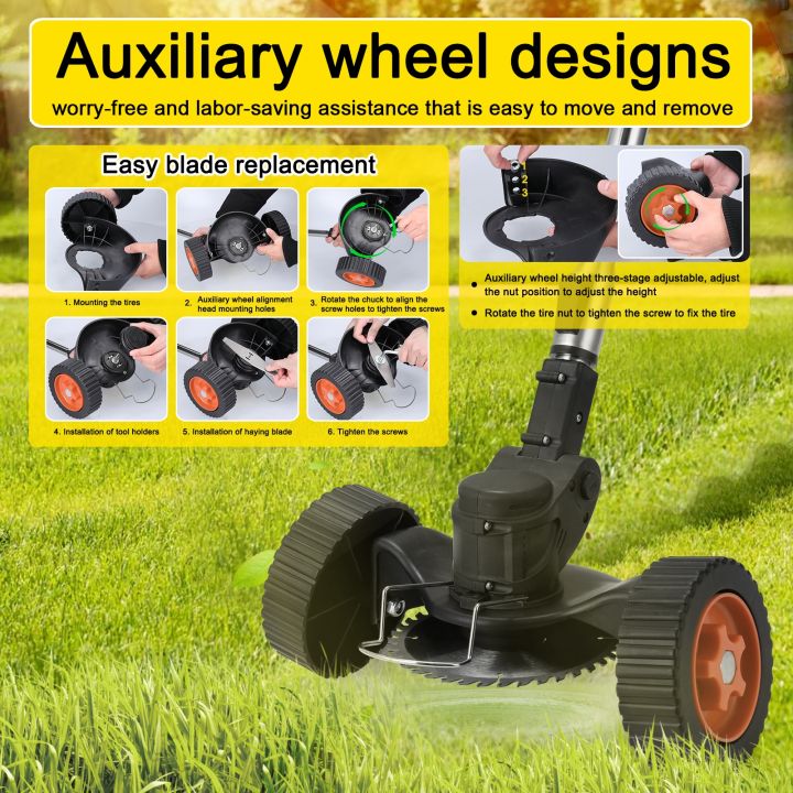 household-electric-lawn-mower-cordless-rechargeable-lawn-trimmer-professional-electric-brush-cutter-gardening-tool-and-equipment
