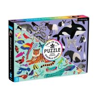 Mudpuppy – Animal Kingdom 100 Piece Double-Sided Puzzle