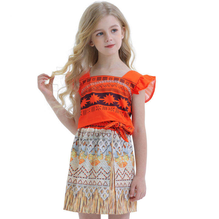 Clothes Children Girl Vaiana, Girl Clothes Party Moana