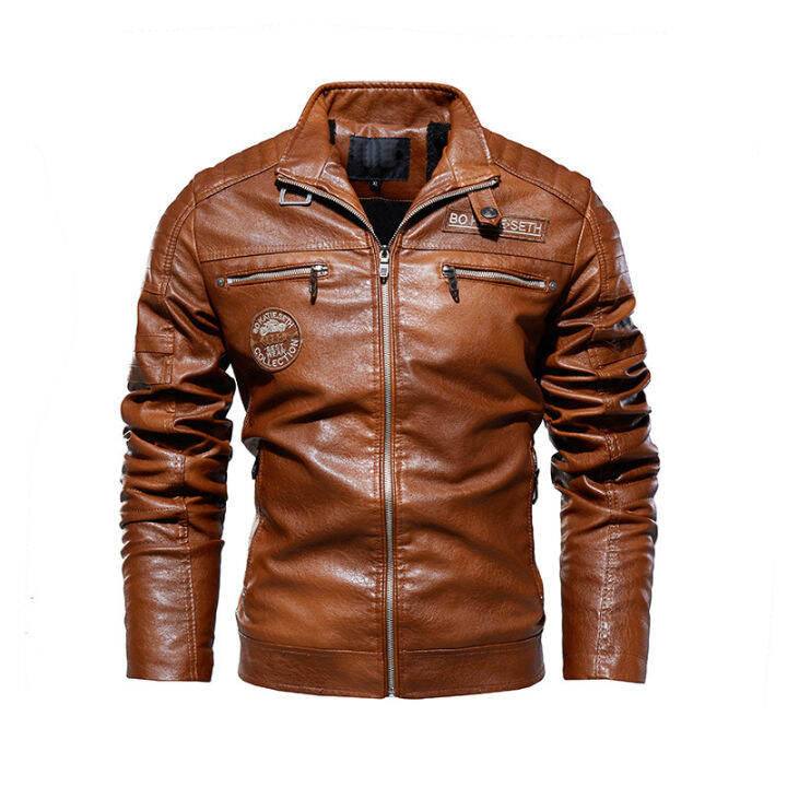 new-leather-jacket-men-winter-fleece-motorcycle-jacket-male-stand-collar-casual-windbreaker-ropa-de-hombre-slim-coat