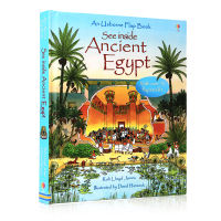 Usborne see inside ancient Egypt English original picture books childrens English popular science books hardcover paperboard books