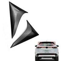 Car Rear Window Spoiler Side Wing Trim Cover Decorate For Honda HRV HR-V Vezel 2021 2022 Carbon Fiber