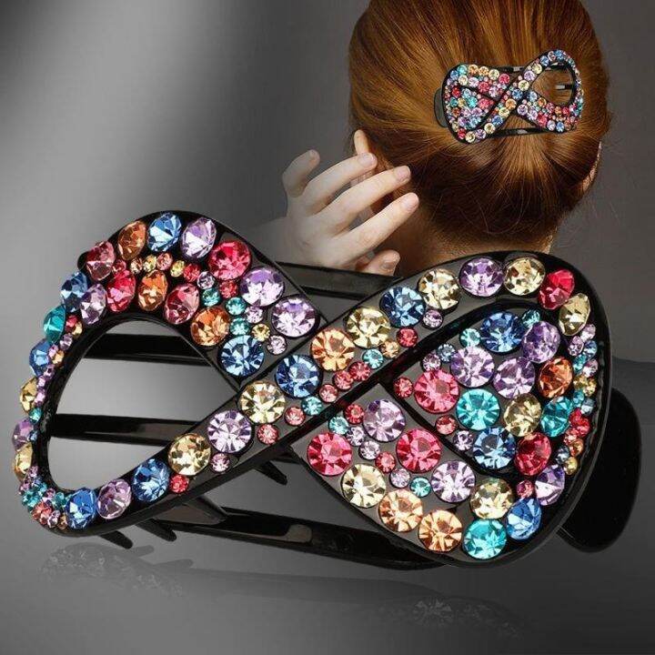 jw-rhinestone-8-shaped-hair-claws-ponytail-headwear-styling-holder-clip-hairpins-accessories