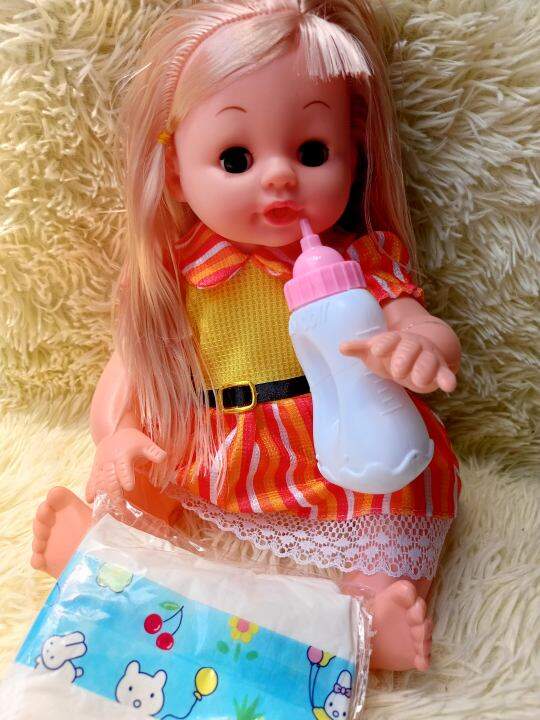 Baby Doll with diaper and Feeding bottle Lazada PH