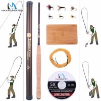 ชุด9-13FT แท่งtenkara ตัววี IM10/36ตันคาร์บอนไฟเบอร์ฟลายร็อด &amp; สายเทนคาร่า &amp; กล่องไม้และแมลงวัน